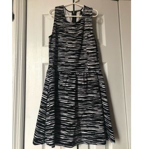 H&M Black and White Skater Dress